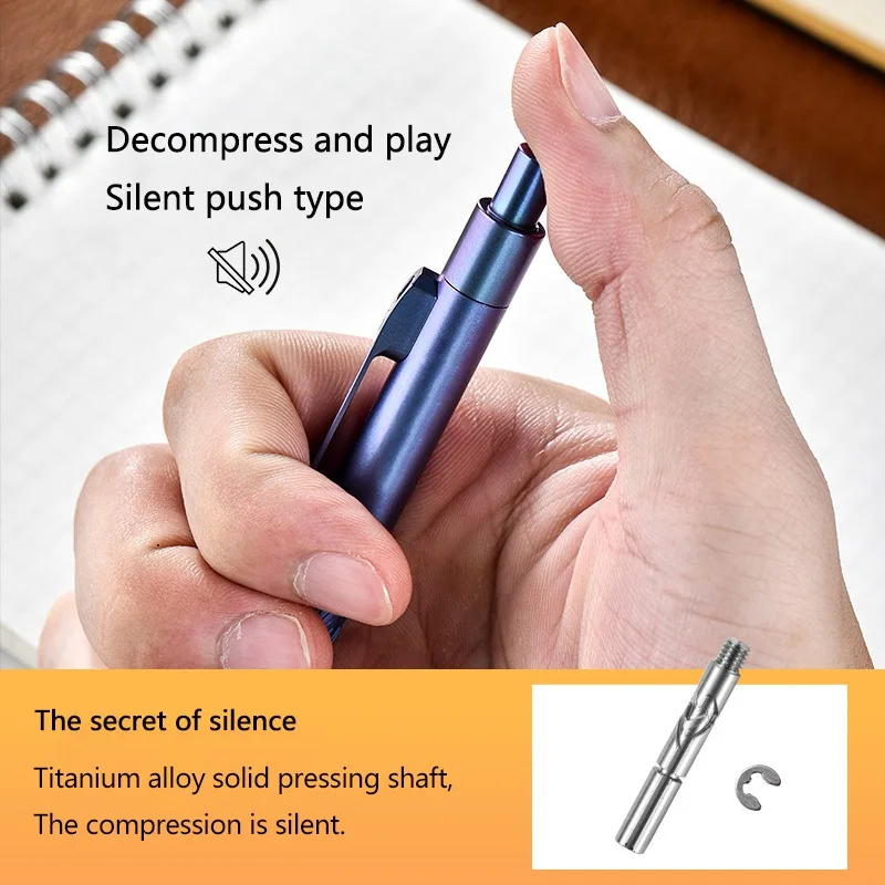 Titanium Alloy Pen Multifunctional EDC Tool Tactical Pen Window Breaker Writing Business Signature General G2 Gel 2